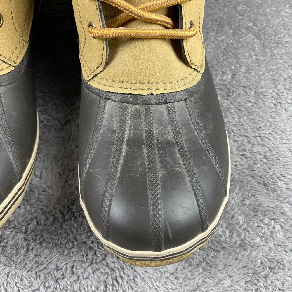 Sperry Kids Bowline Duck Boots Youth Boys Size 4M Brown Tan